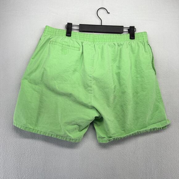 Vintage Ocean Pacific Shorts Men's XL Green Made In USA Elastic Waist Surf 90s - Picture 10 of 16